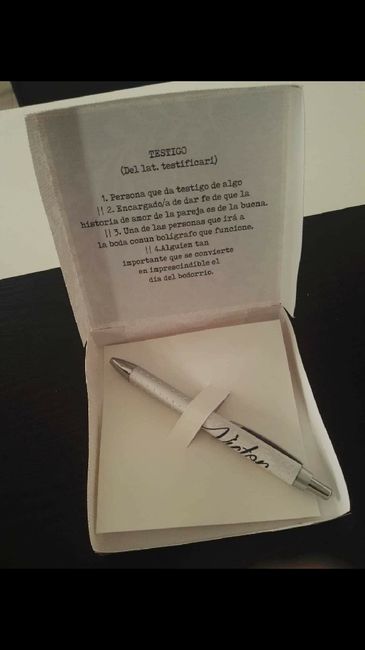Bolígrafos para testigos - 2