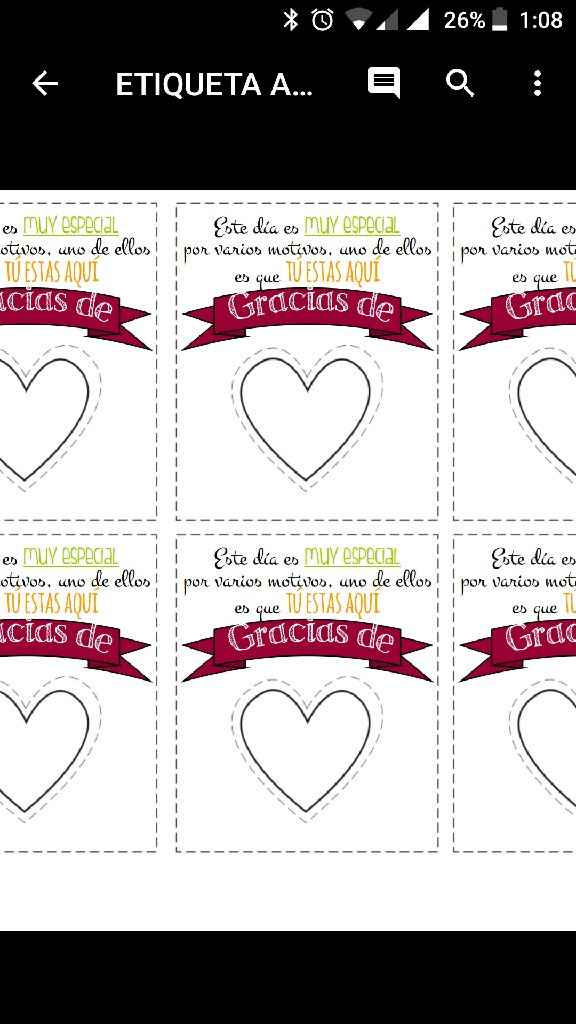 Tarjetas de agradecimiento Gominola - 1