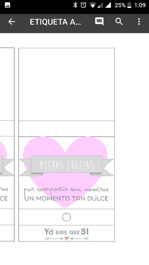 Tarjetas de agradecimiento Gominola - 2
