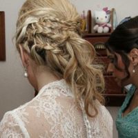 horrible peinado de Félix ( felixymar) el día de mi boda