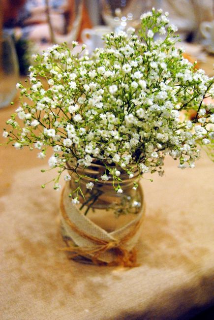 tarros con flores
