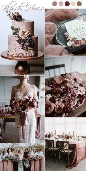 Damas en rosa y burgundy 6