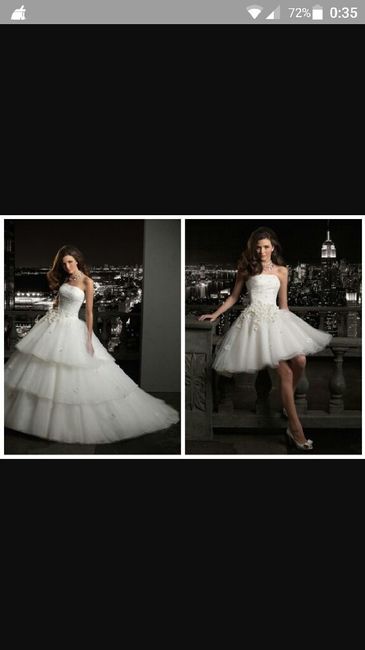 Vestido de novia desmontable - 3