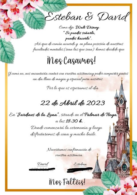 Prueba de invitacion de boda 1