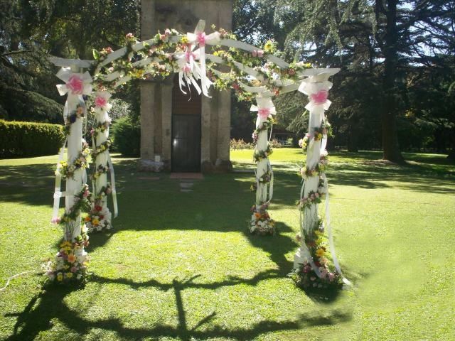 pergola decorada
