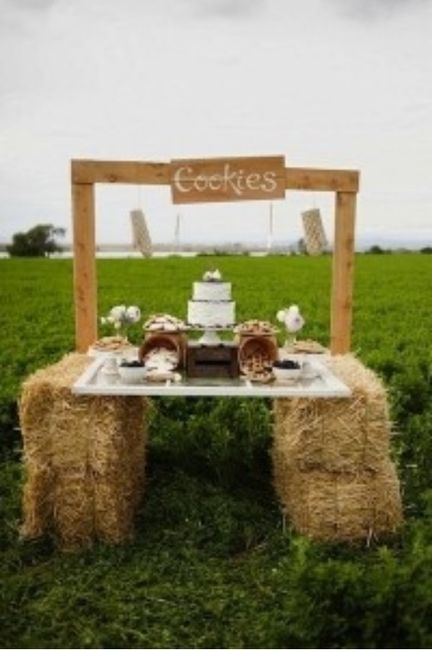 Balas de paja para decorar nuestro banquete en el campo