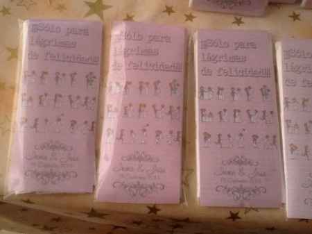 Nuestros pañuelos. Sólo para lágrimas de felicidad!!!