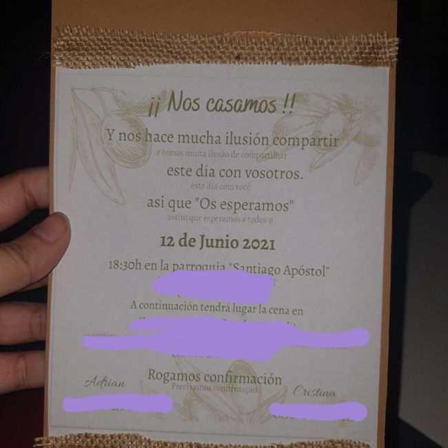 Mis invitaciones de camino 2