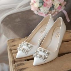 Que os parece estos zapatos de novia? Tienen 6,5 cms de altura