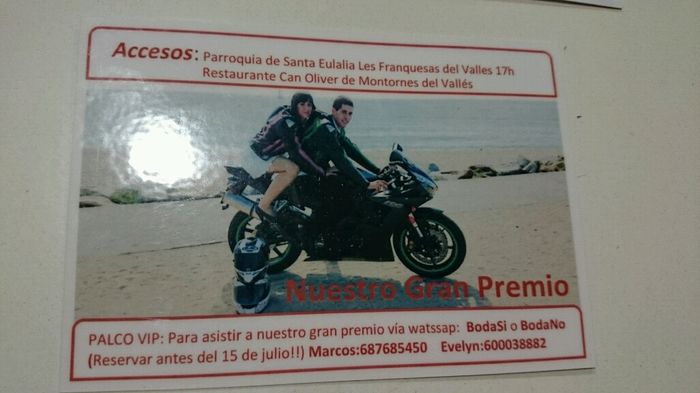 Cuant@s quereis boda motera? - 2
