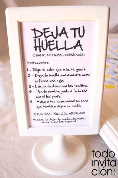 libro de huellas
