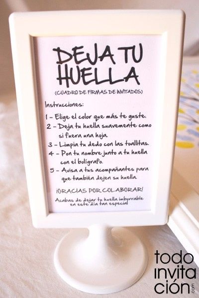 libro de huellas