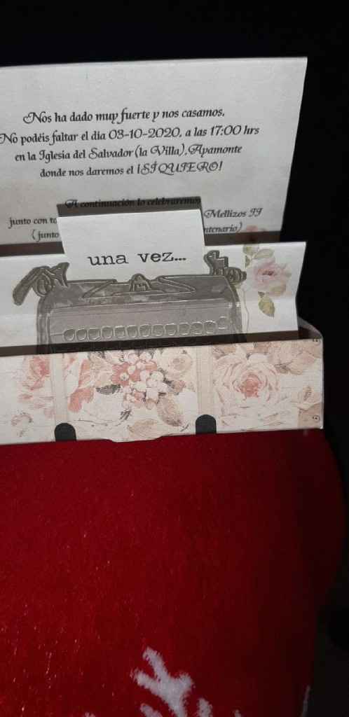 Invitaciones de las que aplazamos. - 2