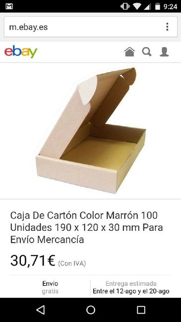 Cajas para invitaciones - 1