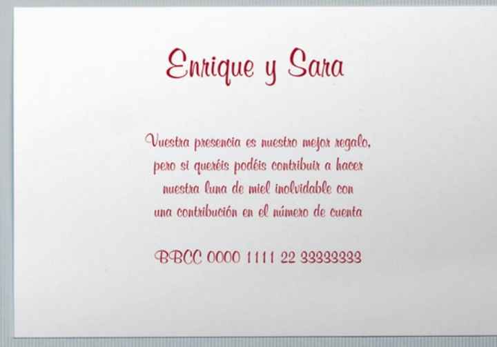 Tarjeta numero de cuenta - 1