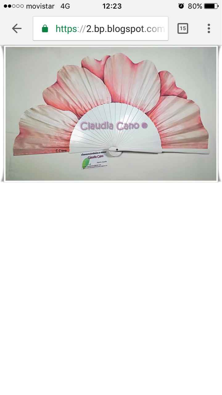 Abanico novia! Original y en rosa - 1