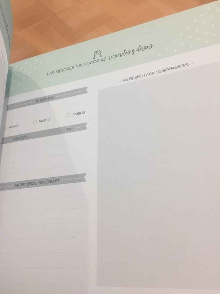 Regalo "los siguientes"y albúm firmas - 3