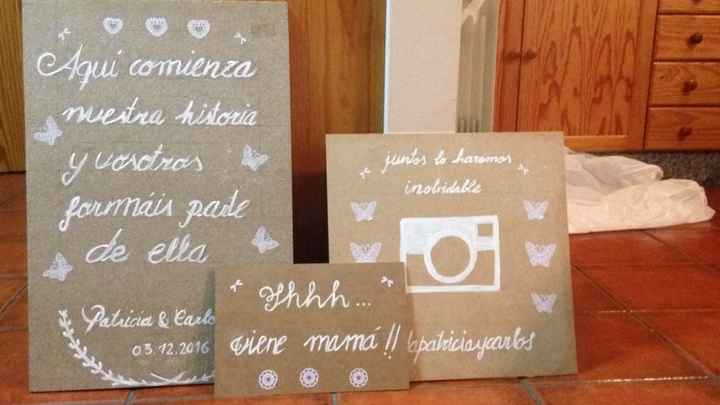Carteleria hecha por mi madre! - 1