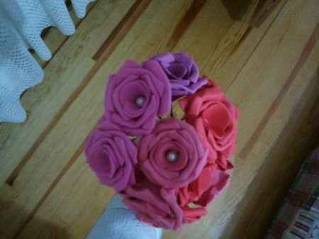 Primer ramo rosas