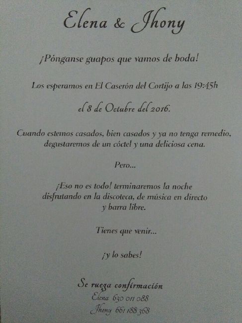 Llegaron las invitaciones! :-) - 4