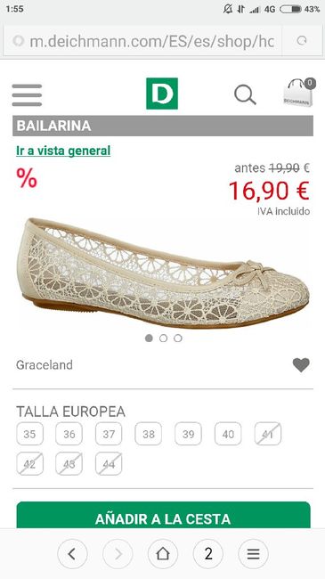 Bailarinas/zapatos planos para novias - 1