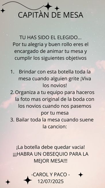 Carteles capitan de mesa 1
