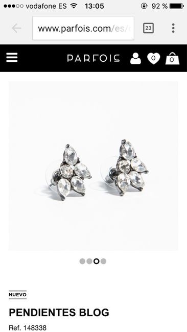Pendientes novia 2