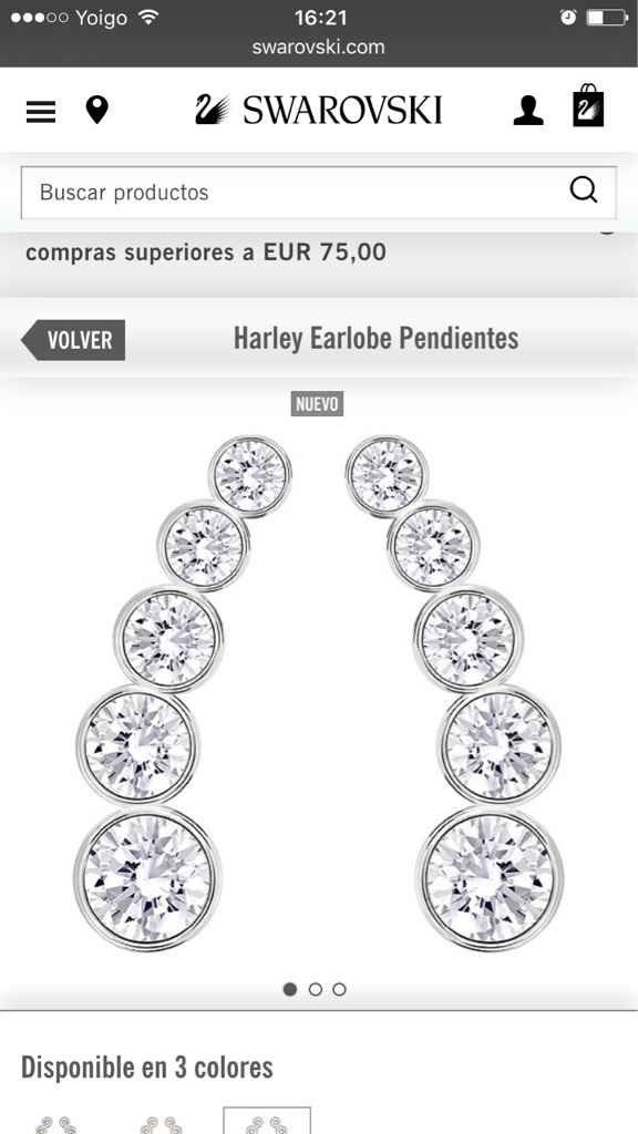 Os gustan estos pendientes para novia - 1