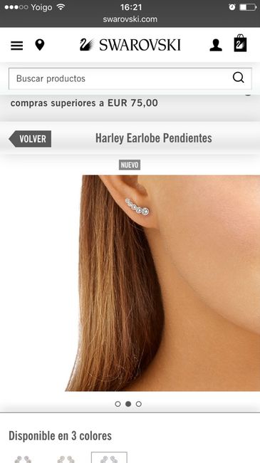 Os gustan estos pendientes para novia - 2