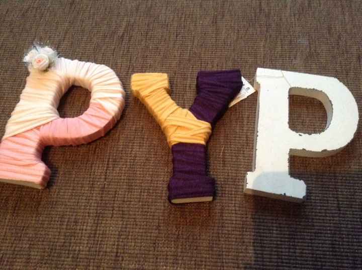 Ayuda!!!cómo decorar letras madera - 1