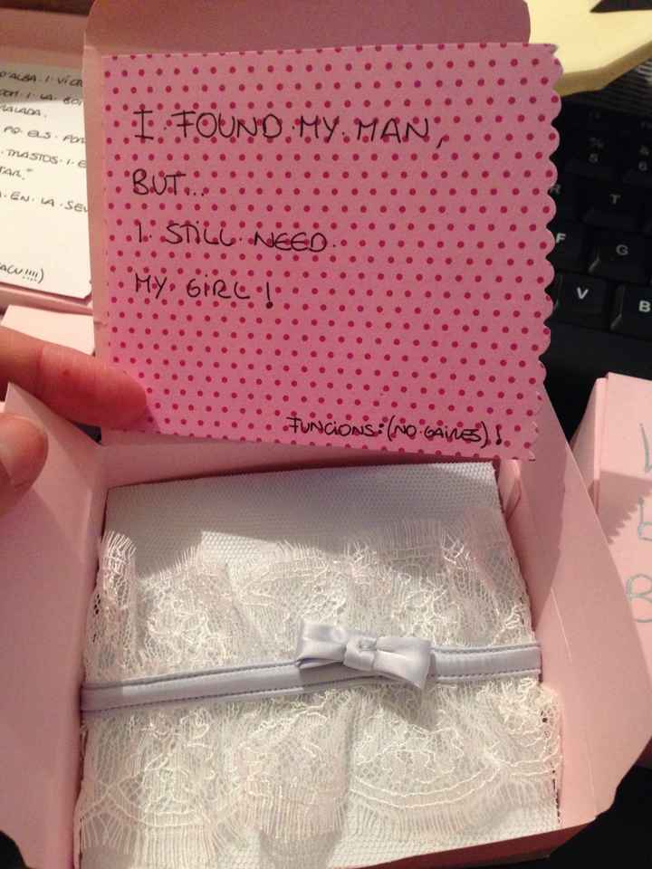 Reclutar a mis damas de honor =).