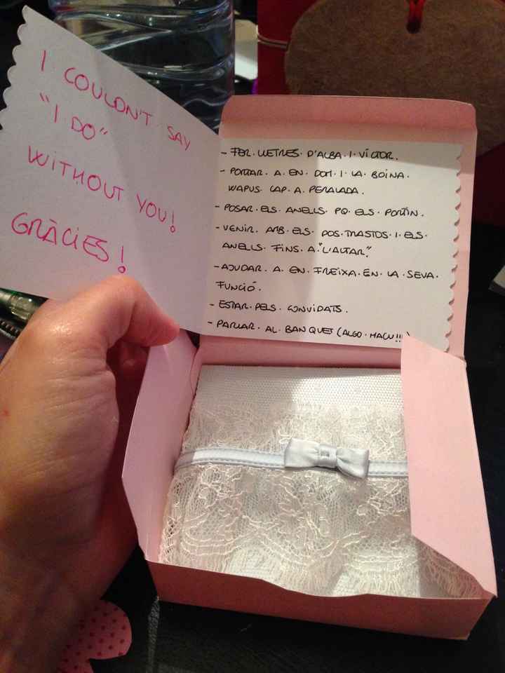 Reclutar a mis damas de honor =).