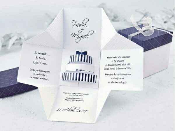 Invitaciones de boda en relieve - 5