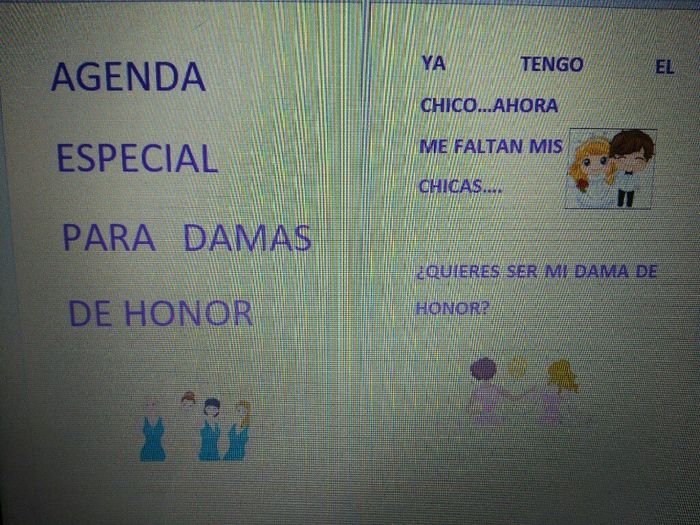 Agenda damas de honor - 1