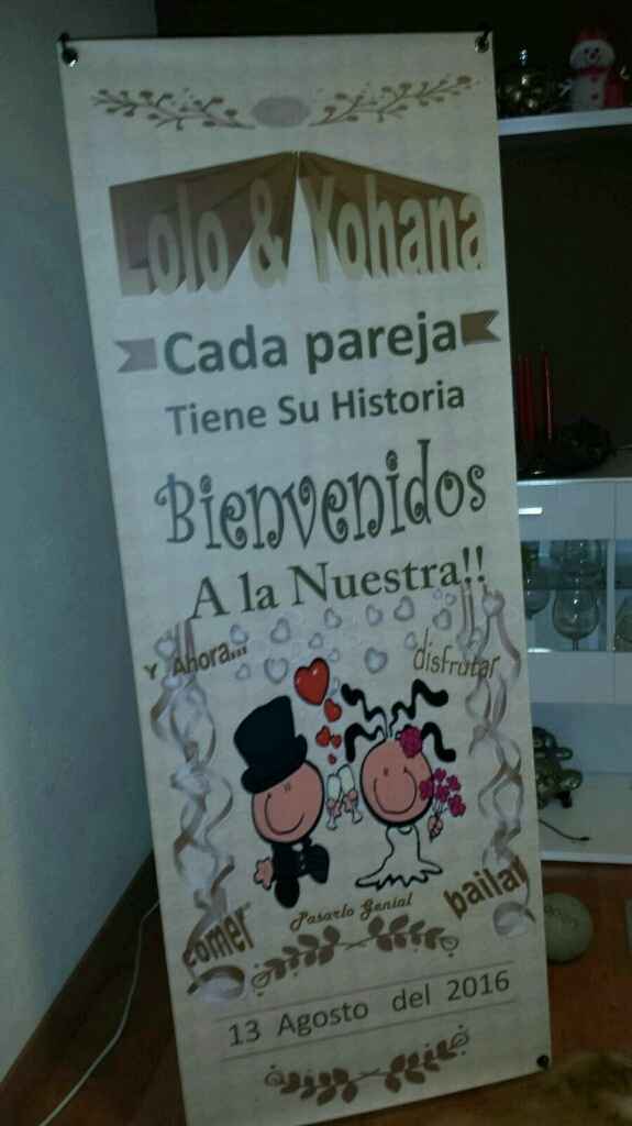 Cartel de bienvenida - 1