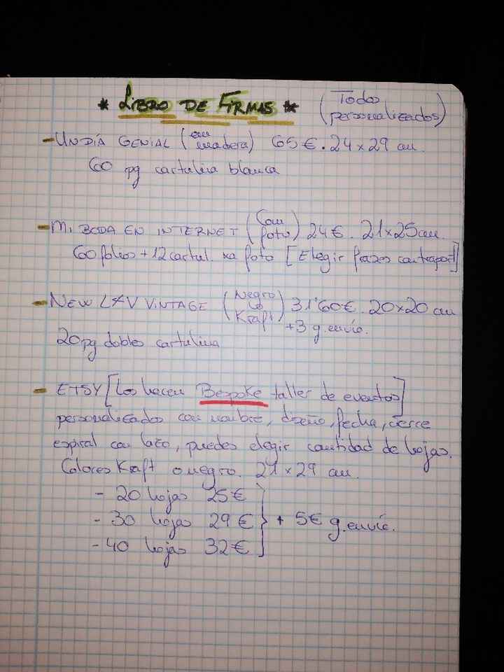 Libro de firmas - 1