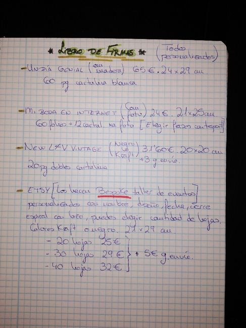 Libro de firmas - 1