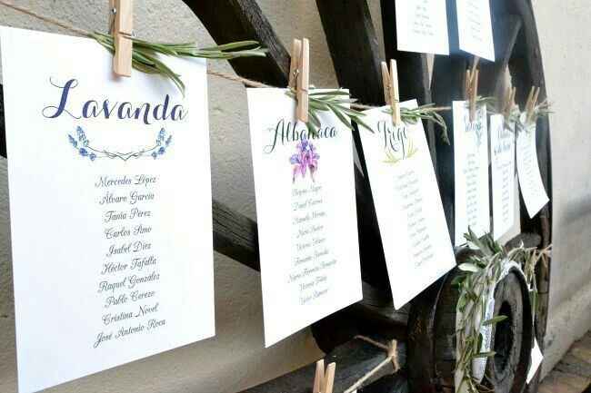 Ideas seating plan, nombres de mesas y centros florales - 3