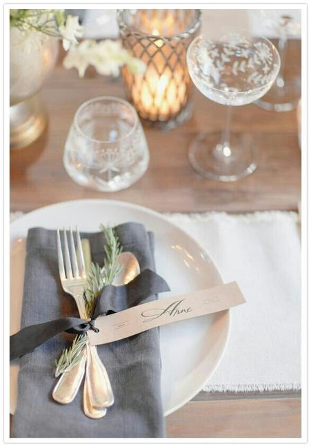 Idea para decorar mesa de los invitados - 2