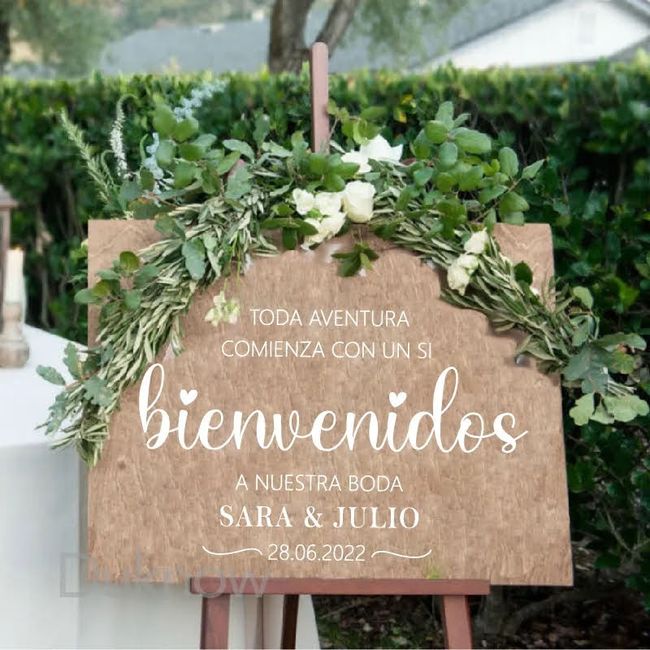 Letrero de Bienvenida 