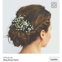 Flores naturales en el pelo - 1