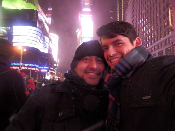 NEVANDO EN TIME SQUARE..