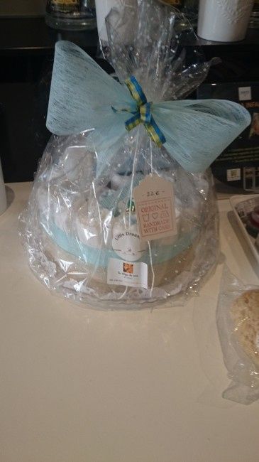 tarta pañales para niño 