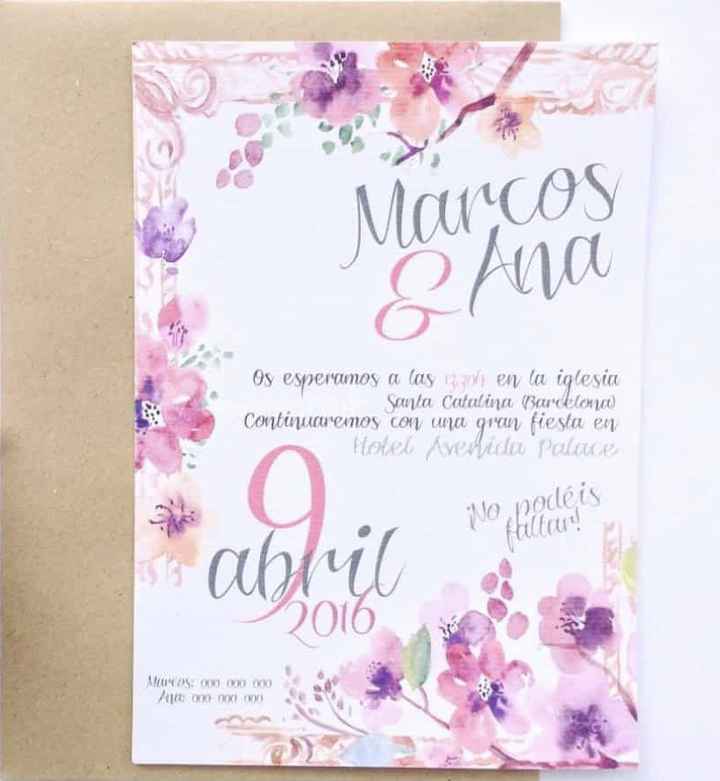 Invistaciones de boda - 2