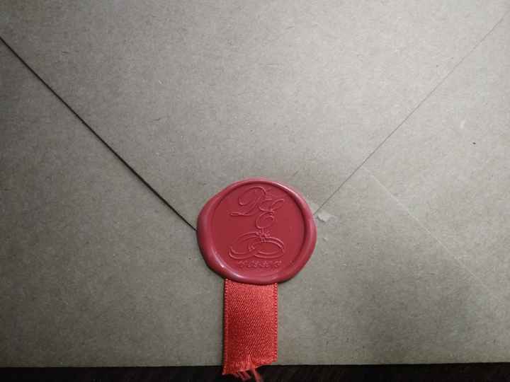 Tipo rotulador sobre invitaciones - 1