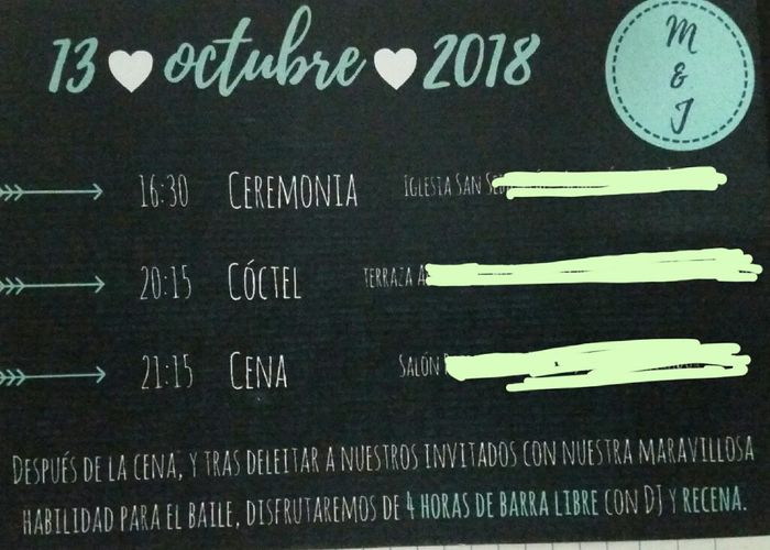 Al fin llegaron las invitaciones. - 2