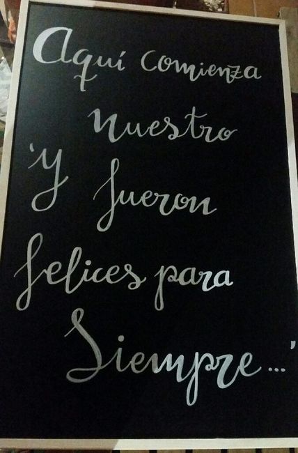 Boceto de pizarra y led encendido. - 1