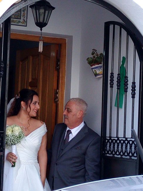 Saliendo de casa con mi padre
