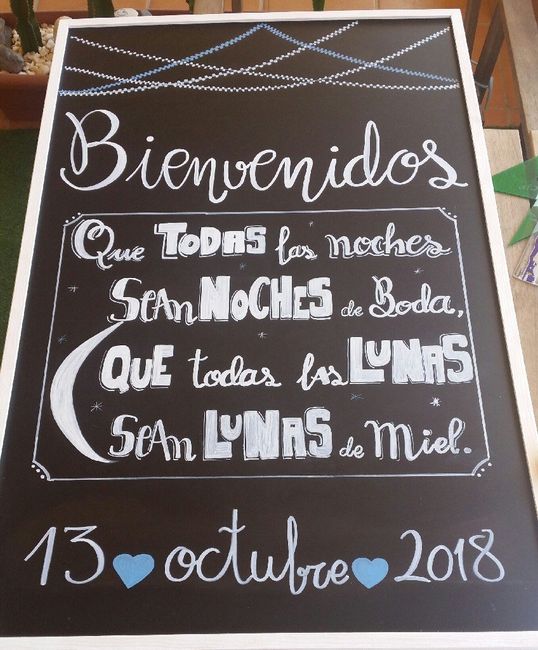 Carteles realizados a mano en pizarra - 2