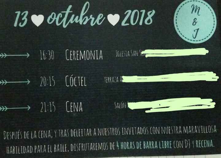 Al fin llegaron las invitaciones. - 2